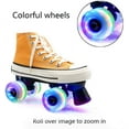 thumbnail image 3 of LED Light Up Roller Skate Wheels with Bearings 4 Pack Cool Lighting-up Skating Wheels for Double Row Skating 32mm x 58mm, 3 of 8