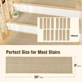 thumbnail image 7 of Home Stair Treads Non-Slip 15 Pieces Water Absorbent Stair Treads for Wooden Steps Rubber Backed Stair Carpet Treads Indoor Stair Covers Stair Mats for Pets Kids 8" X 30" Beige, 7 of 7