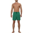 thumbnail image 2 of Lars Amadeus Men's Summer Solid Color Elastic Waistband Swim Beach Shorts, 2 of 5