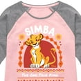 thumbnail image 3 of The Lion King - Simba - The One True King - Toddler & Youth Girls Raglan Graphic T-Shirt, 3 of 4