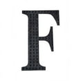 thumbnail image 2 of BalsaCircle 4" Black Solid Letter F Self-Adhesive Rhinestones Gems Sticker, 2 of 5