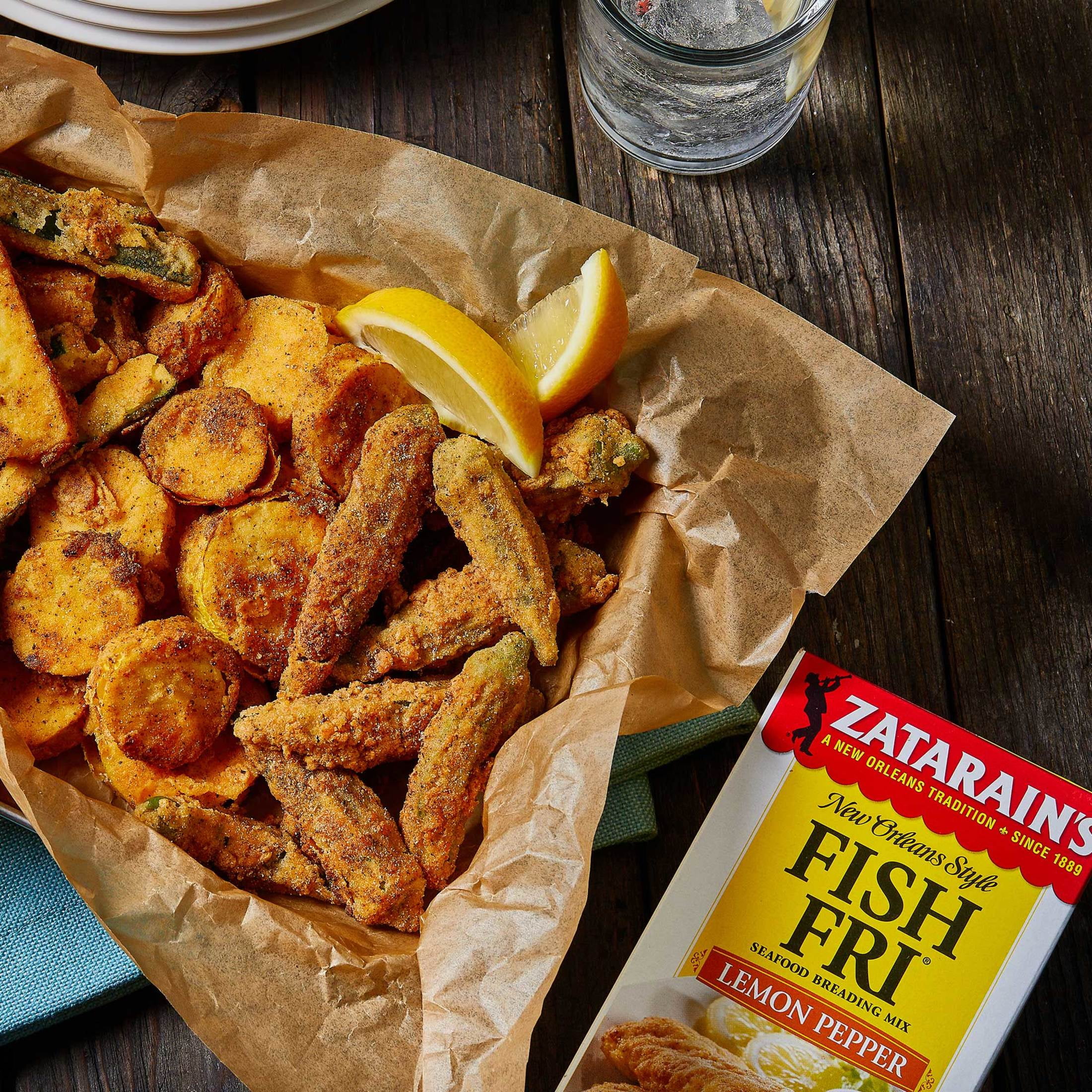 (2 pack) Zatarain's Gluten Free Lemon Pepper Fish Fri, 12.0 oz Box