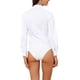 thumbnail image 3 of INSPIRE CHIC Body de Mujer con Botones, Camisa de Trabajo de Manga Larga con Cuello de Solapa Talla XS Blanca, 3 of 6
