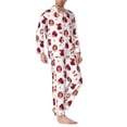 thumbnail image 2 of Sikiie Cartoon Hedgehogs Mens Pajama Set, Soft Warm Long Sleeve Sleepwear, Cozy Button-Down Pjs for Men-XX-Large, 2 of 7