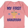 thumbnail image 4 of Inktastic My First Hanukkah Celebration Boys or Girls Long Sleeve Baby Bodysuit, 4 of 5