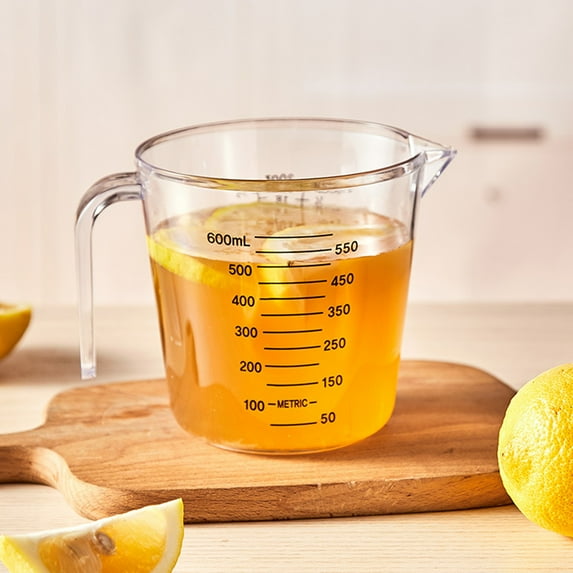 Travelwant Plastic Measuring Cup - BPA Free Liquid Nesting Stackable Measuring Cup with Spout and Decorative Handles