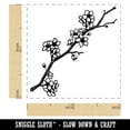 thumbnail image 2 of Cherry Blossom Flowers Tree Branch Self-Inking Rubber Stamp Ink Stamper - Pink Ink - Small 1 Inch, 2 of 7