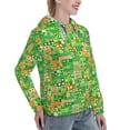 thumbnail image 6 of Kdxio St Patrick's Day6 Print Womens Oversized Hoodies Sweatshirts Hooded Pullover Tops Sweaters Casual-Large, 6 of 7