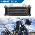 thumbnail image 2 of Unique Bargains 1 Set Black Engine Oil Cooling Radiator Kit Universal for Dirt Bike Monkey Bike 50CC-160CC Engines, 2 of 6