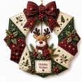 thumbnail image 4 of Clearance 3D Fabric Poke Wreath DIY Kit Christmas for Front Door, Easy Assemble, Beginner Friendly, 4 of 6