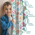 thumbnail image 3 of Blackout Kids Curtains,Pioneer Flower Childrens Insulated Curtains Set Of 2,Bedroom Essentials,Toddler Room Decor 42x54in(106x137cm), 3 of 4