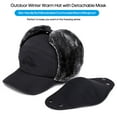 thumbnail image 2 of Sombrero cálido de invierno con máscara desmontable Cara completa al aire libre a prueba de viento, 2 of 8
