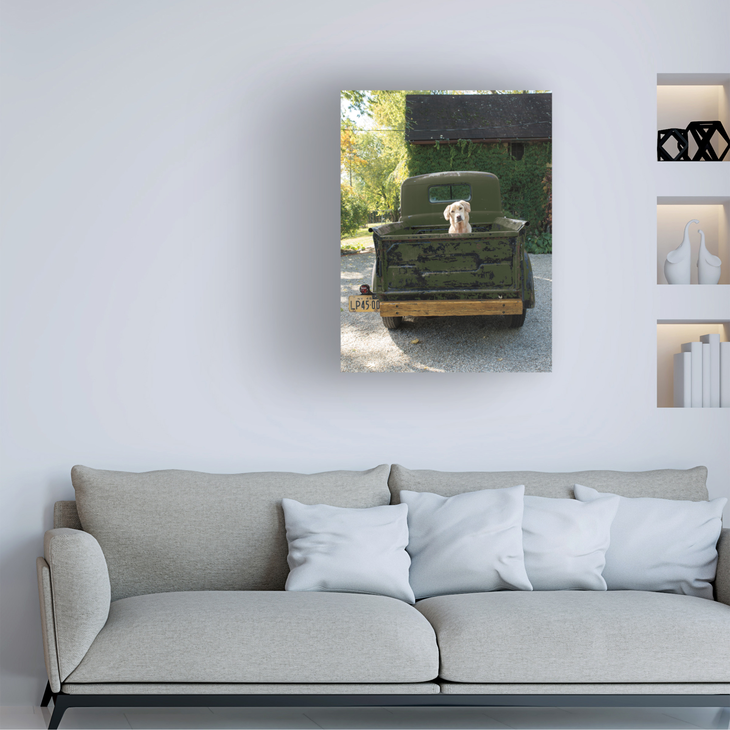 Trademark Fine Art 'Get Out of Dodge Hunter Green' Canvas Art by Jim Dratfield