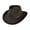 Fall Brown, variant on Crushable Wool Felt Outback Hat - XL - Black