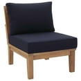 thumbnail image 2 of Modway Marina Armless Outdoor Patio Teak Sofa, Multiple Colors, 2 of 9