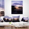 thumbnail image 4 of Designart White park Bay - Beach Photography Throw Pillow - 16x16, 4 of 5
