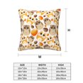 thumbnail image 2 of Throw Pillow Covers, Glamorous Cute Cartoon Hamster Soft Square Pillow Cases with Invisible Zipper for Couch Bed Sofa, Farmhouse Fall Home Decor 16"x16", 2 of 7
