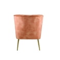 thumbnail image 4 of Acme Sambell Burnt Orange Velvet Accent Chair, 4 of 6