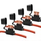 thumbnail image 1 of Portafusibles de Calibre 10 - Portafusibles en Línea de 10 AWG con Fusibles de Cuchilla ATC de 40 Amperios (Paquete de 4) Portafusibles de Adaptación Automotriz, 1 of 5