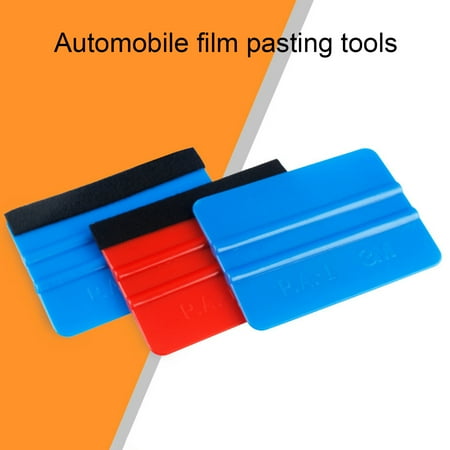

SPRING PARK Squeegee Tool Portable Felt Edge PP Cleaning Scraper for Car Auto
