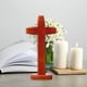 thumbnail image 5 of Adorno de pie artesanal, estatuilla de crucifijo católico decorativo, regalo religioso para chimenea de interior., 5 of 7