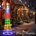 thumbnail image 6 of 6FT Christmas Tree-Christmas Cone Tree Lights, LED Artificial Tree with Light Show, Decor for Porch Garden Patio Indoor Outdoor House Yard Xmas Decorations, 271 LED Warm White 1PC, 6 of 8
