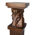 thumbnail image 5 of DecMode 8" x 25" Brown Polystone Horse Pedestal Table, 1-Piece, 5 of 9