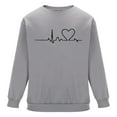 thumbnail image 4 of PNTUTB Men's Fashion Valentine's Day Print Long Sleeves Crew Neck Pullover Casual Loose Comfort Sweatshirts, 4 of 6