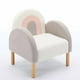 thumbnail image 5 of Silla Arcoíris de Peluche - Estructura de Madera de Caucho, Patas Ajustables, 5 of 5
