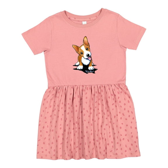 Inktastic Corgi Puppy Girls Toddler Dress