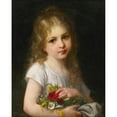 thumbnail image 3 of Gustave Doyen 20x24 Black Modern Framed Museum Art Print Titled - A Young Girl Holding a Bouquet, 3 of 5