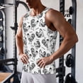 thumbnail image 5 of Cauagu Retro Rooster Print Men's Sleeveless Muscle Shirts,Tank Tops Quick Dry Workout Tank Top Gym Muscle Tee Fitness Bodybuilding T Shirt for Men-3X-Large, 5 of 7