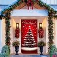 thumbnail image 1 of Mineart Christmas Snowman Door Cover Festive Design Decorative Door Curtain Hanging for Home Entryway Party Holiday Decoration, 1 of 1