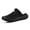 black, variant on Men's Breathable Mesh Closed-Toe Mule Sandals, Slip-On Shoes with Adjustable Back Strap, Lightweight Footwear for Summer, Casual, and Outdoor Use