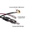 thumbnail image 3 of Adaptador Smb-Mcx de calidad para conexiones de antena de automóvil Dab+ sin problemas, adaptador de cable coaxial de impedancia de 50 ohmios que garantiza una transmisión de señal óptima, 3 of 5