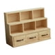 thumbnail image 3 of Armario de almacenamiento de madera, organizador de escritorio de maquillaje multiusos, armario de mesa para 3 cajones, 3 of 9