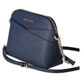thumbnail image 4 of Michael Kors Jet Set Travel Medium Dome Crossbody Bag Navy Leather, 4 of 8
