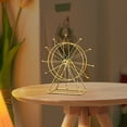 thumbnail image 6 of BCMMKLPP Ferris Wheel Bookshelf Decor – Gold Decor Modern Gift - Shelf Decor Accents Ornament - House Decorations Living Room - Fireplace Decor or Desk Decor - Best Christmas Gift, 6 of 8