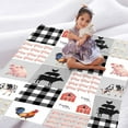 thumbnail image 6 of Farm Life Chicken Blanket Soft Flannel Lightweight Fleece Soft Gifts Throws Fuzzy Warm Cozy Bedding Blankets for All Season in Home Bed Sofa M 60"x50"（Twin） Teen, 6 of 6