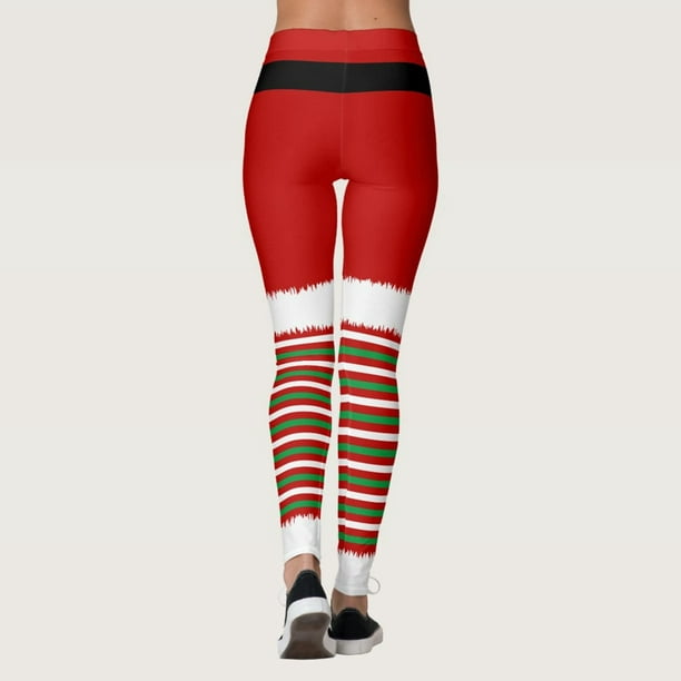 Pants Clearance Women'S Christmas Snowflake Sports Christmas Running  Leggings Santa Tights High Waisted Leggings Multicolor Xxl 
