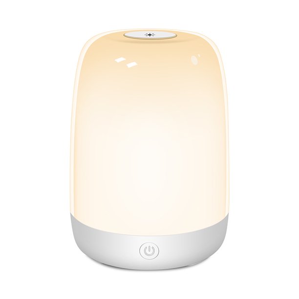 Luz nocturna para guardería infantil, luz nocturna para bebés con luz cálida regulable, luz que cambia de 3 colores, lámpara de noche recargable por USB para habitaciones de enfermería, bebés y niños JAMW Sencillez