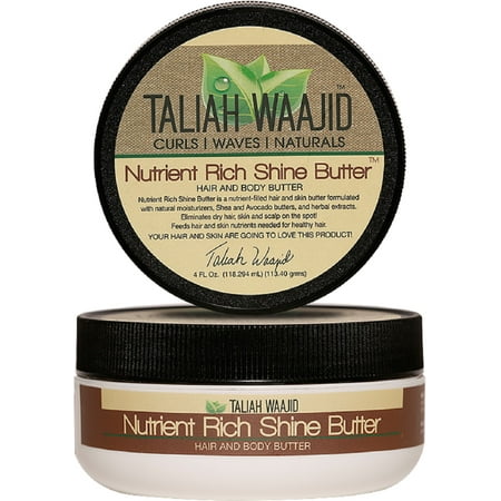Taliah Waajid Curls, Waves & Naturals Nutrient Rich Shine Butter, 4 oz (Pack of 4)