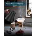 thumbnail image 3 of ZJQYDS Electric Kettle with ±1℉ Temperature Control for Pour Over Coffee & Tea, Quick Heating, BPA-Free Stainless Steel, Built-in Brew Timer, 1500W/0.9L (Forest Green), 3 of 8