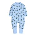 thumbnail image 1 of Baby Jumpsuit Footless Zipper Simple Infant Romper Long Sleeve Bodysuit for Baby, 1 of 10