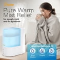 thumbnail image 5 of Crane Warm Mist Humidifier, 0.5 Gallon Tank, Steam Treatment with Vapor Pad Tray, Auto Shut-Off, Filter-Free, Quiet for Bedroom & Home, 5 of 8