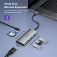 thumbnail image 4 of VAVA 7-in-1 USB C Hub, 4K USB C to HDMI Port, 3 USB 3.0 Ports with 100W Power Delivery Charging Port, SD/TF Cards Reader for MacBook/iPad Pro/Laptops, 4 of 7