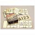 C.H. Hanson Brass Stencil Letter & Number Sets, Brass, 3 in