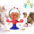 thumbnail image 2 of Jouet Amusant pour Chat, Moulin à Vent Rotatif, Dispositif d'Alimentation Interactif Rouge, 2 of 5