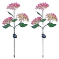 thumbnail image 1 of Lámparas solares para decoración de jardín al aire libre, paquete de 2, lámpara de flores de hortensia solar a prueba de agua, luces LED para exteriores, luz de camino, luces solares para jardín,, 1 of 6
