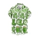 thumbnail image 4 of Camisas casuales Camisa de playa con trébol verde de la suerte Blusas hawaianas de moda para hombres Ropa personalizada de talla grande Camisetas de manga corta para hombre, 4 of 5